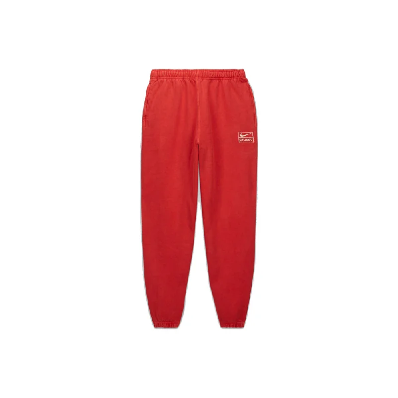 Nike x Stüssy Pigment Dyed Fleece Pants (Habanero) Comfortable Denim Trousers