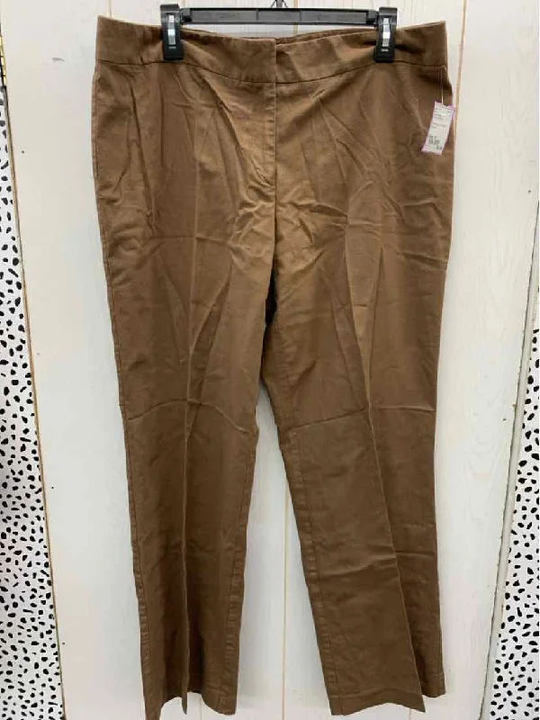 Apostrophe Brown Womens Size 18 Pants Comfy Athletic Pants