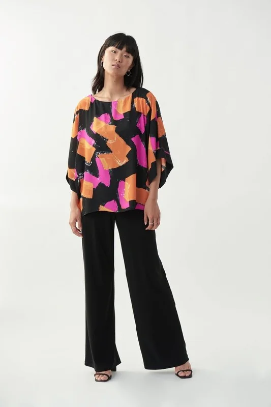 Silky Knit Wide-Leg Pull-On Pants Classic Pleated Pants