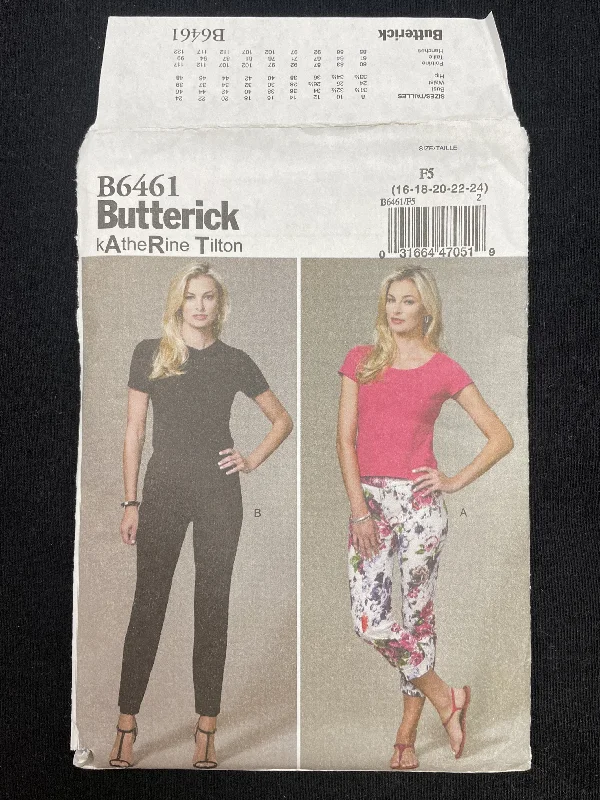 2017 Butterick 6461 Sewing Pattern - Pants FACTORY FOLDED Cozy Full-Length Pants