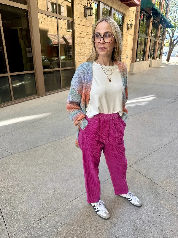 FRNCH Perola Pant In Violine Comfortable Jogger Trousers