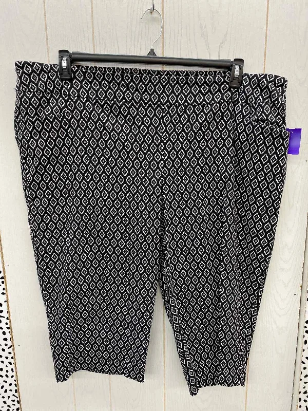 Terra & Sky Black Womens Size 24/26W Pants High-Waist Yoga Pants