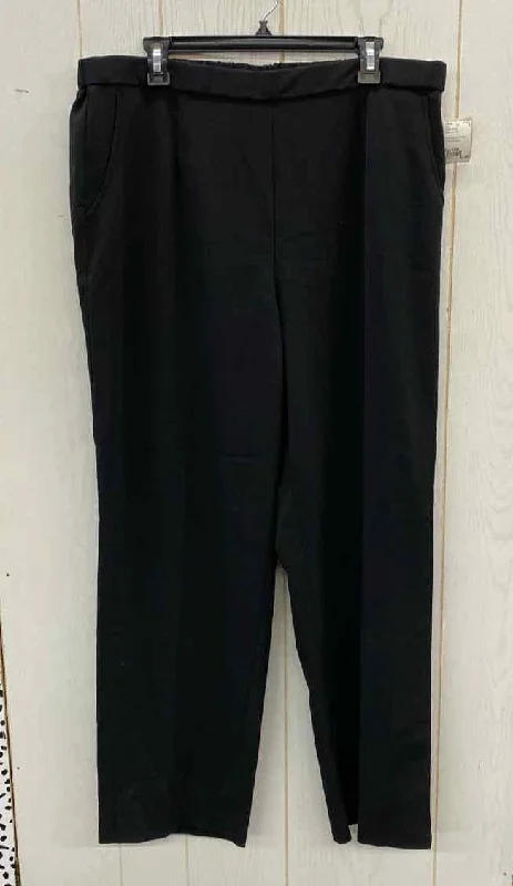 Studio Works Black Womens Size 18W Pants Soft Stretch Pants