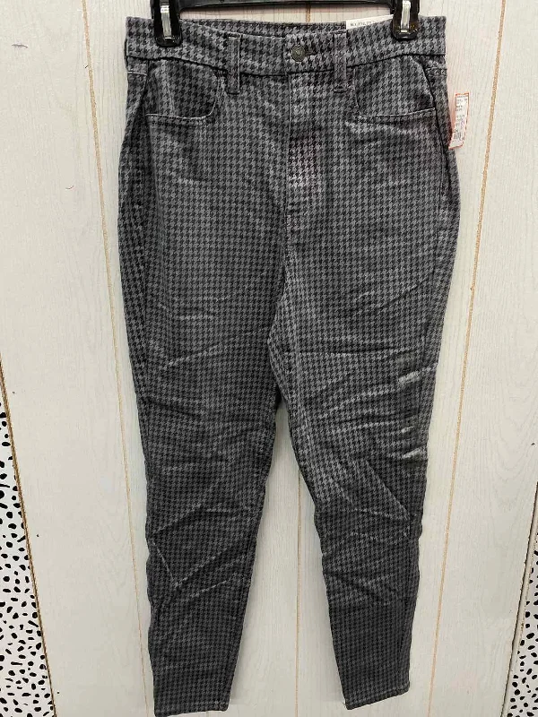 American Eagle Gray Womens Size 8 Pants Chic Black Leggings