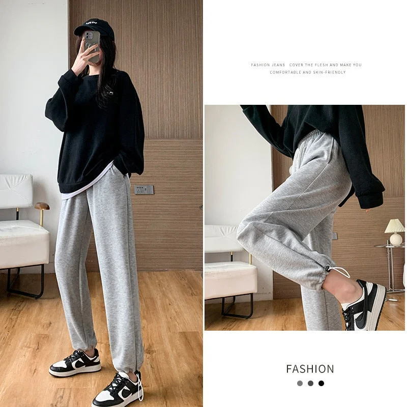 Wjczt Female New Korean Fashion Wide Leg Pants Women'S Loose In Spring And Autumn, Showing The Trend Of Little Chap Sportswear Lady Chic Checkered Pants Wjczt Female New Korean Fashion Wide Leg Pants Women'S Loose In Spring And Autumn, Showing The Trend Of Little Chap Sportswear Lady Chic Checkered Pants