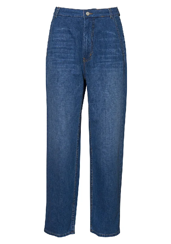 Presley Denim Pant Indigo High-Waist Trousers