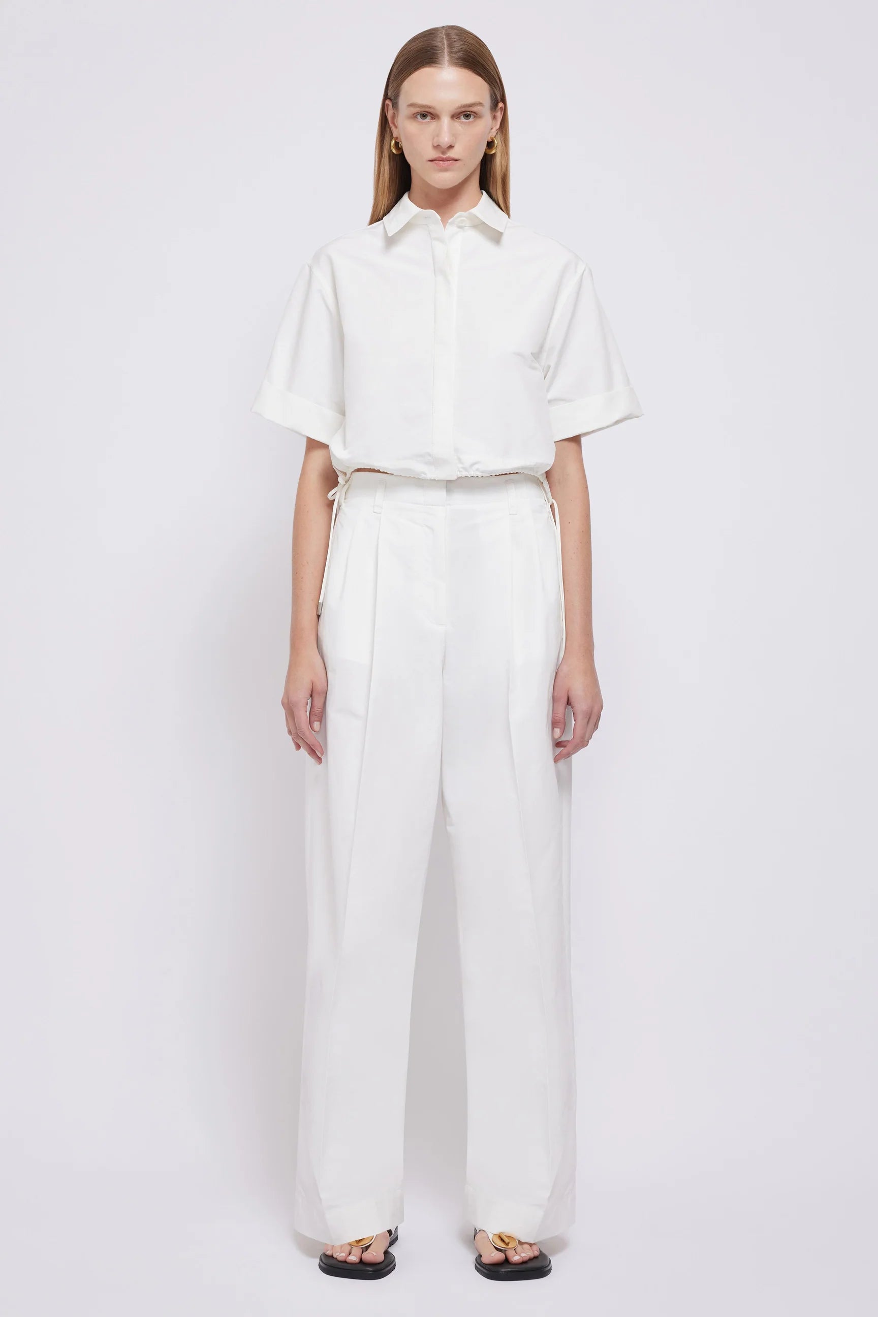 SIMKHAI - Leroy Pant in White Trendy Tapered Pants