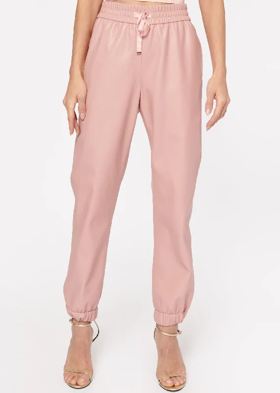 Cami NYC - Dalton Vegan Leather Pant in Cameo Modern Bootcut Pants
