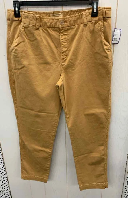 Coldwater Creek Tan Womens Size 14P Pants Elegant Silk Pants