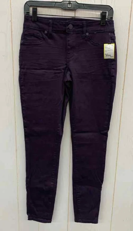 Maurices Purple Womens Size 6 Pants Fashionable Jogger Pants
