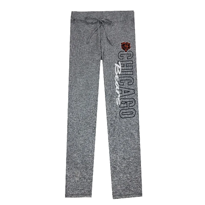Chicago Bears Women's Grey Marble Pants w/ Bearhead Logo Comfortable Cargo Pants