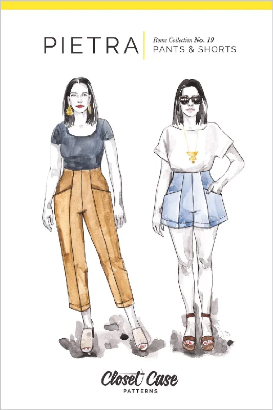 Closet Core Patterns | Pietra Pants & Shorts Trendy Printed Pants