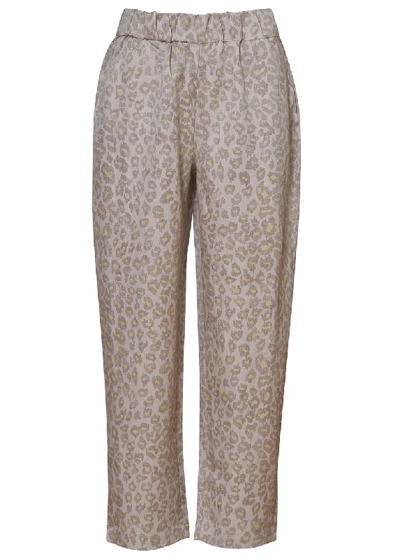 Leopard Fez Pant Elegant Dress Pants