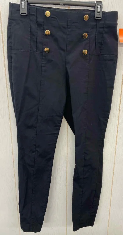 Worthington Black Womens Size 8/10 Pants High-Waist Yoga Pants