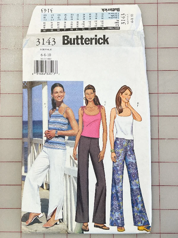 SALE 2001 Butterick 3143 Pattern - Knit Top and Pants FACTORY FOLDED Fashionable Jogger Pants SALE 2001 Butterick 3143 Pattern - Knit Top and Pants FACTORY FOLDED Fashionable Jogger Pants