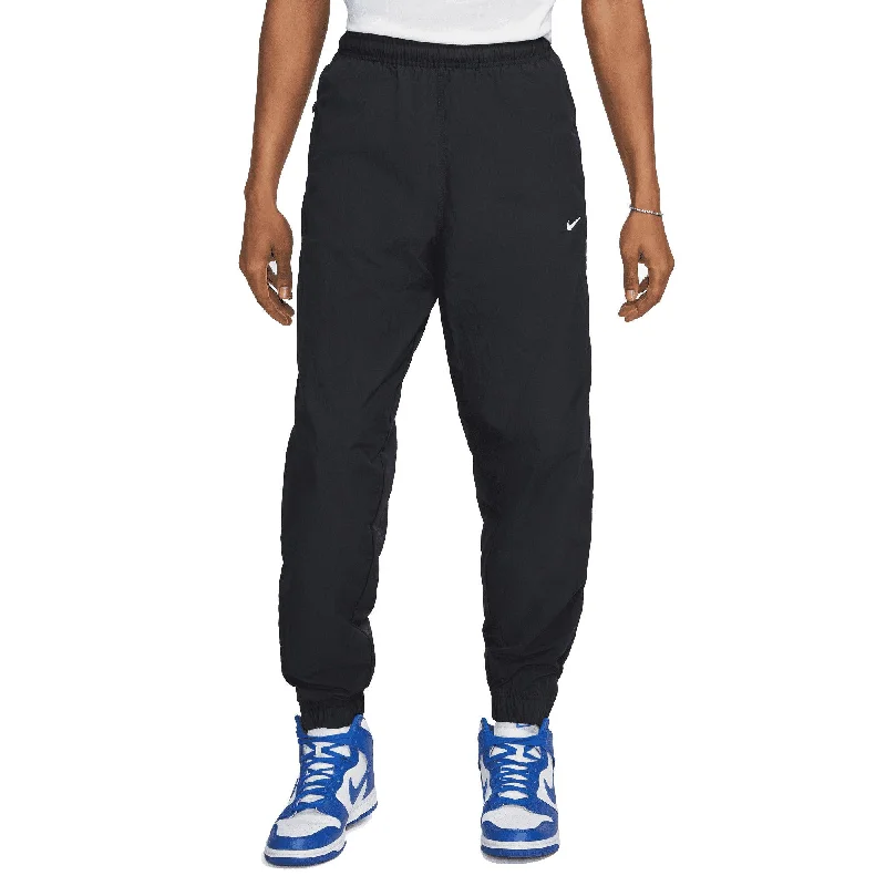 Solo Swoosh Track Pants 'Black' Elegant High-Waist Pants
