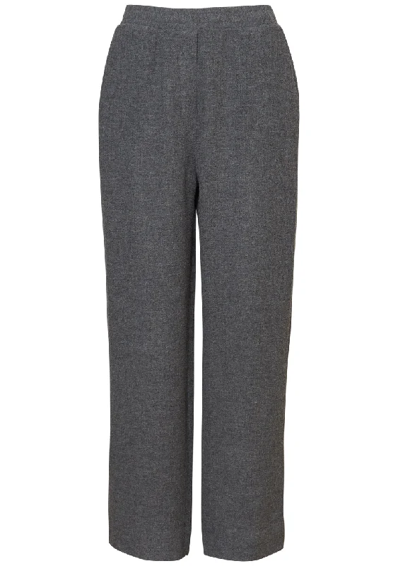 Kata Pants Grey Grain Stylish Paperbag Waist Pants