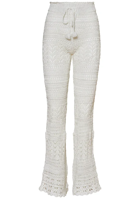Fosta Pant Antique White Relaxed Casual Leggings