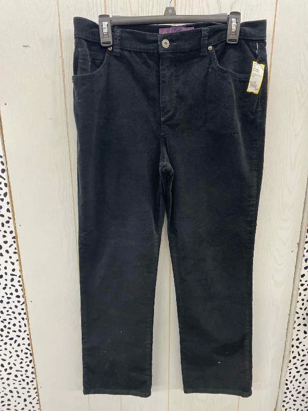 Gloria Vanderbilt Black Womens Size 12P Pants Relaxed Casual Leggings