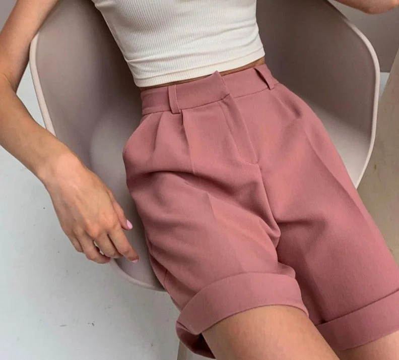 Wjczt High Waist Shorts Women New Summer Casual Elegant Soft Pants with Sashes Loose Shorts with Pockets for Ladies Casual Skinny Fit Pants Wjczt High Waist Shorts Women New Summer Casual Elegant Soft Pants with Sashes Loose Shorts with Pockets for Ladies Casual Skinny Fit Pants