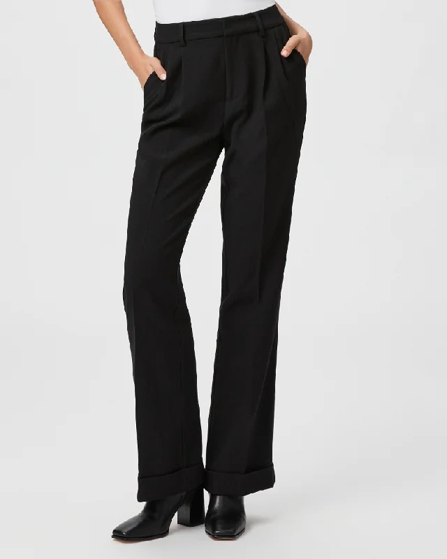 Paige - Aracelli Pant in Black Comfy Zip-Up Pants