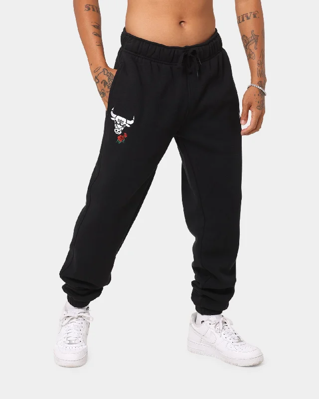 New Era Chicago Bulls Rose Track Pants Black Stylish Casual Pants