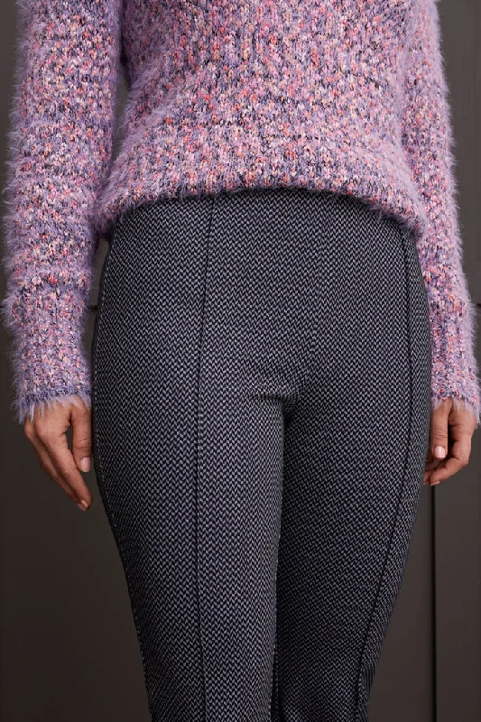 Pattern Pull On Ankle Pant Trendy Printed Pants