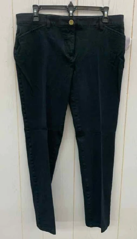 Chico's Black Womens Size 10/12 Pants Comfortable Denim Leggings