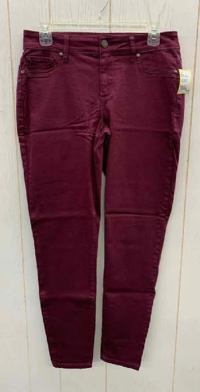 Maurices Burgundy Womens Size 8/10 Pants Cozy Lounge Pants