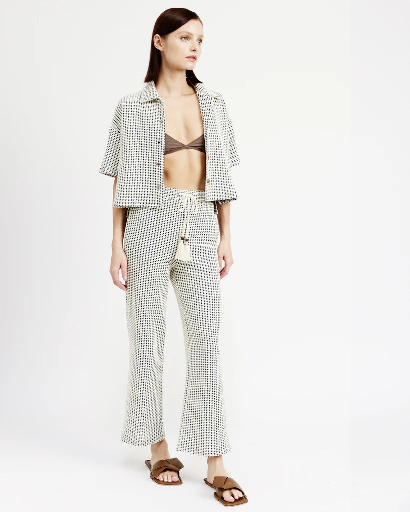 En Saison Verona Knit Pants High-Waist Yoga Pants