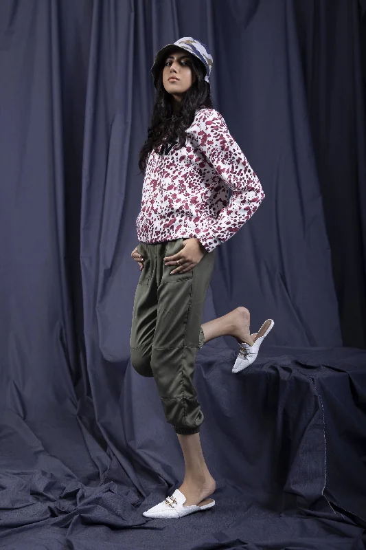 Sapphire -  Silky Jogger Pants Casual Plaid Pants