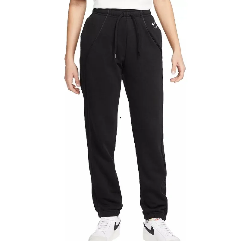 Air Mid-Rise Fleece Pants Relaxed High-Waist Trousers
