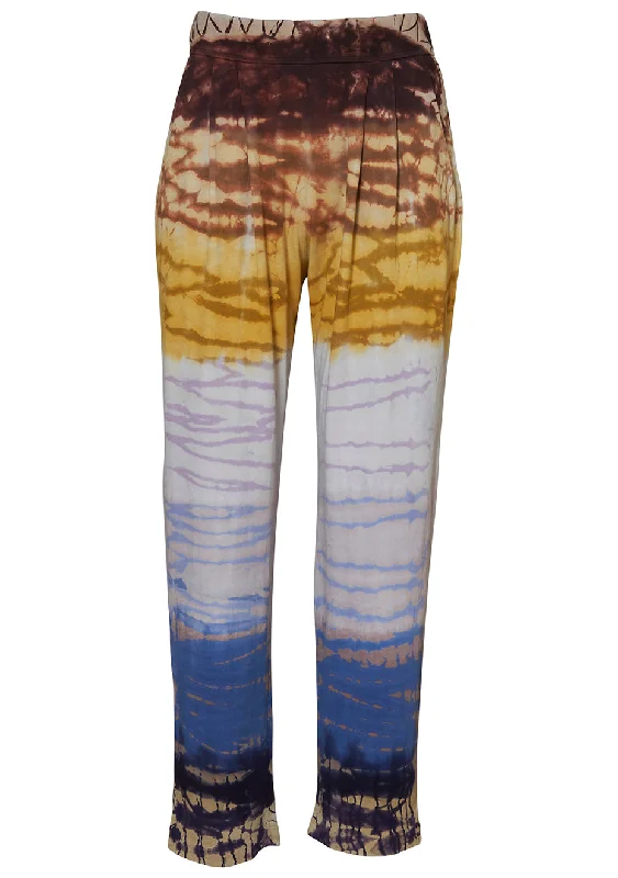 Brooke Pant Rainbow Hues Chic Wool Trousers