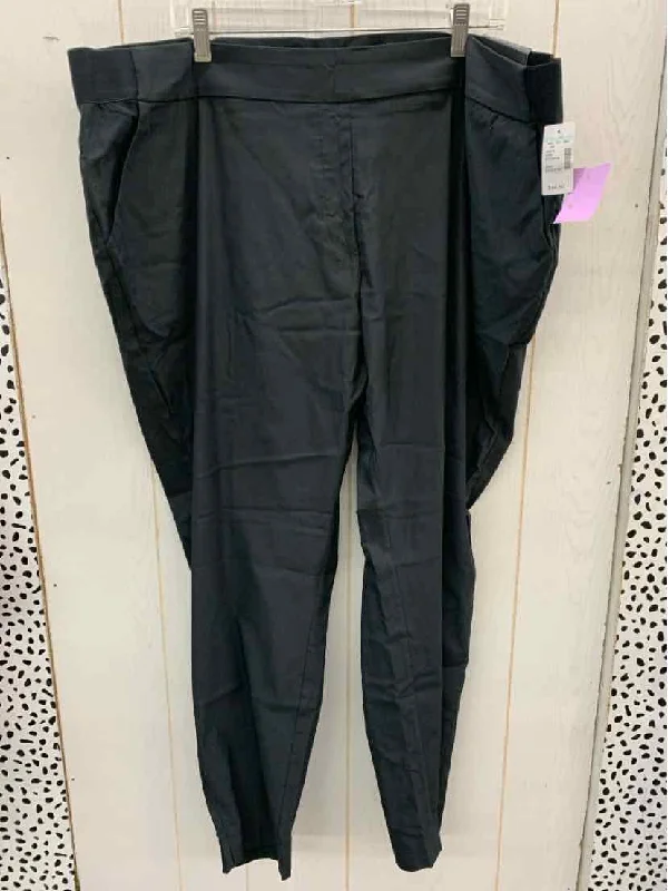 Maurices Black Womens Size 24 Pants Soft Cotton Pants