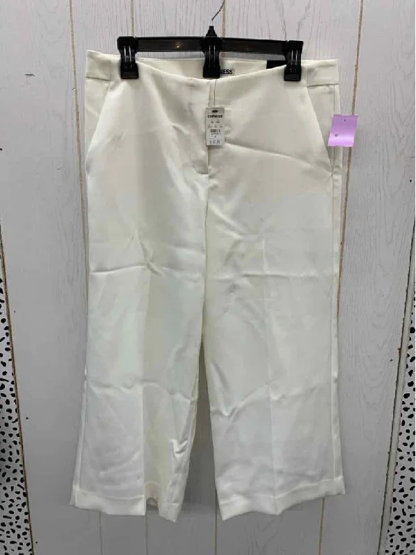Express Cream Womens Size 8 Pants Chic Slim Fit Pants