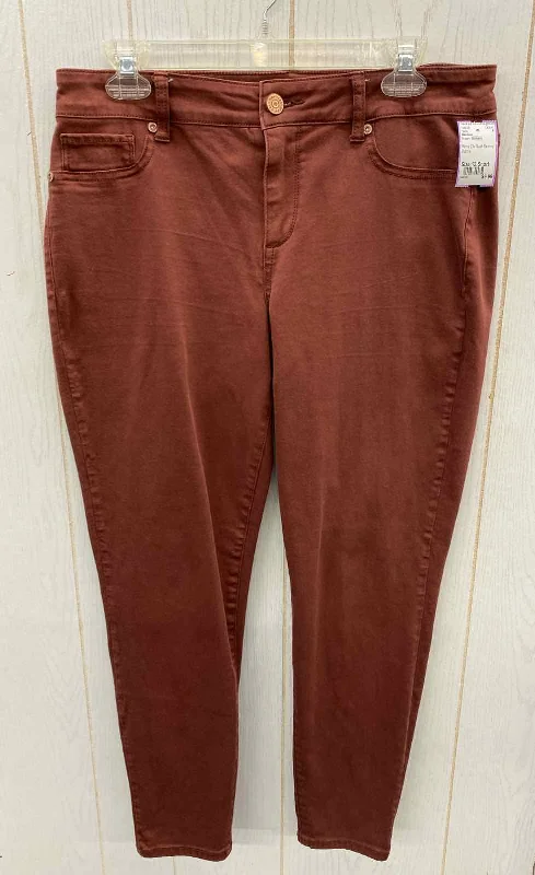 Maurices Brown Womens Size 12 Short Pants Soft Sweatpants Style