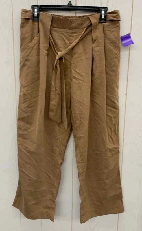 Listicle Brown Womens Size 12 Pants Fashionable Sporty Pants