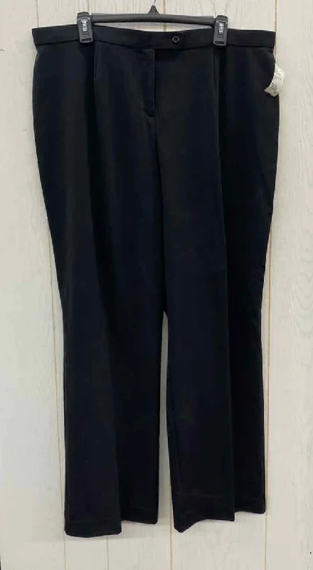 East Fifth Black Womens Size 18W Pants Casual Skinny Fit Pants