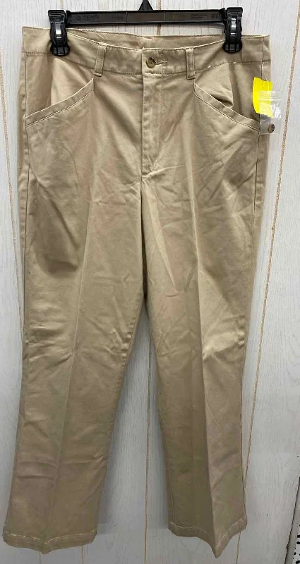 White Stag Khaki Womens Size 8P Pants Casual Track Pants