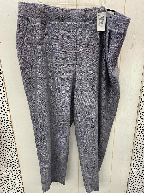 Torrid Blue Womens Size 26 Pants Classic Straight-Leg Pants