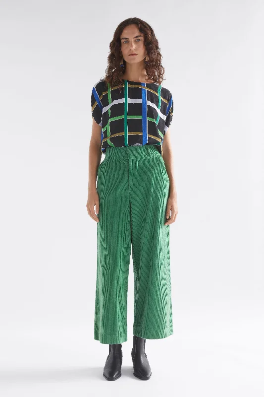 Elk Rhes Cord Pant - Sea Green Chic Faux Leather Pants