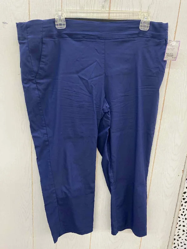 Simply Vera Blue Womens Size 14/16 Pants Fashionable Track Pants