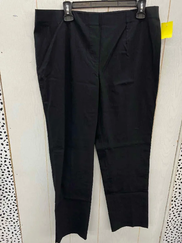 LIOR Black Womens Size 12/14 Pants Cozy Knit Pants