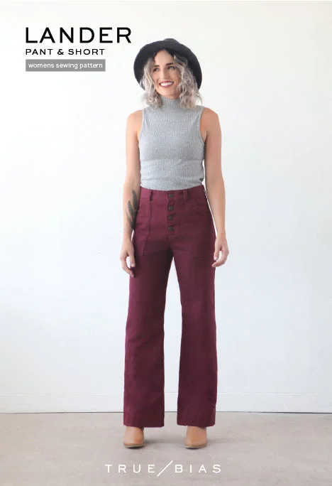 Lander Short / Pant - Sewing Pattern | True Bias Elegant Trouser Pants