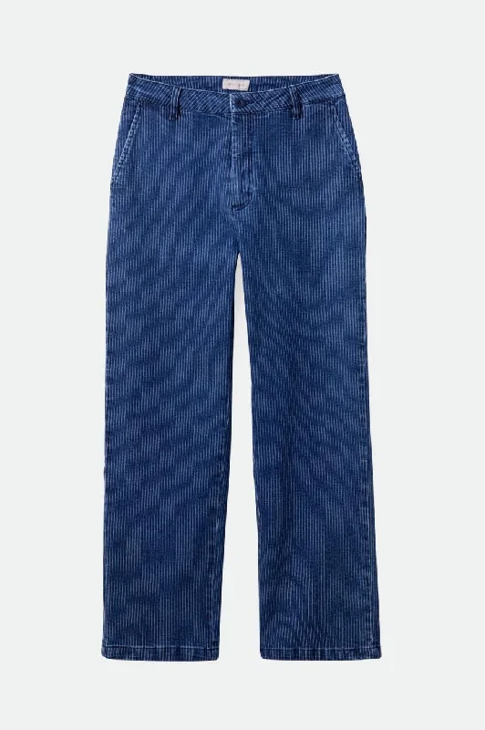 Victory Pant - Pinstripe Denim Comfortable Jogging Pants