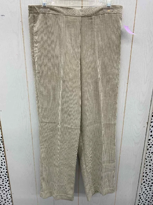 Alfred Dunner Khaki Womens Size 8 Pants Fashionable Work Pants