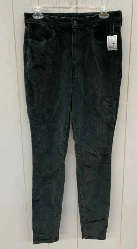 American Eagle Gray Womens Size 6 Long Pants Classic Stretch Pants