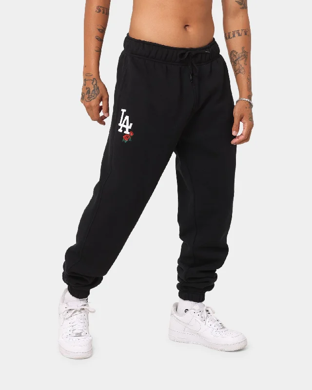 New Era Los Angeles Dodgers Rose Track Pants Black Formal Stretch Pants