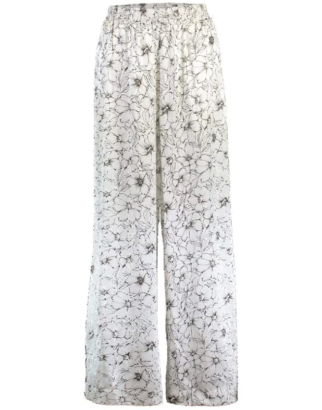 Jade Pant - Etched Floral Warm Wool Trousers