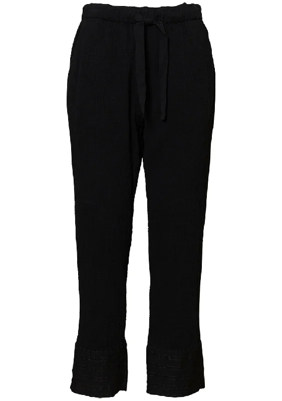 Overland Pant Black Trendy Wide-Leg Pants